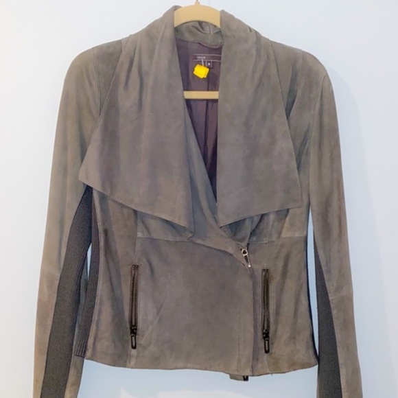 Vince Suede Leather Jacket - Picture 3 of 7